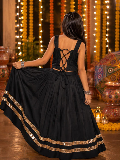 Black Pure Roman Silk Heavy  Work Kid&