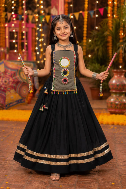 Black Pure Roman Silk Heavy  Work Kid&