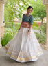 Green Pure Cora Cotton Attractive Gota Patti Work Navratri Lehenga Choli