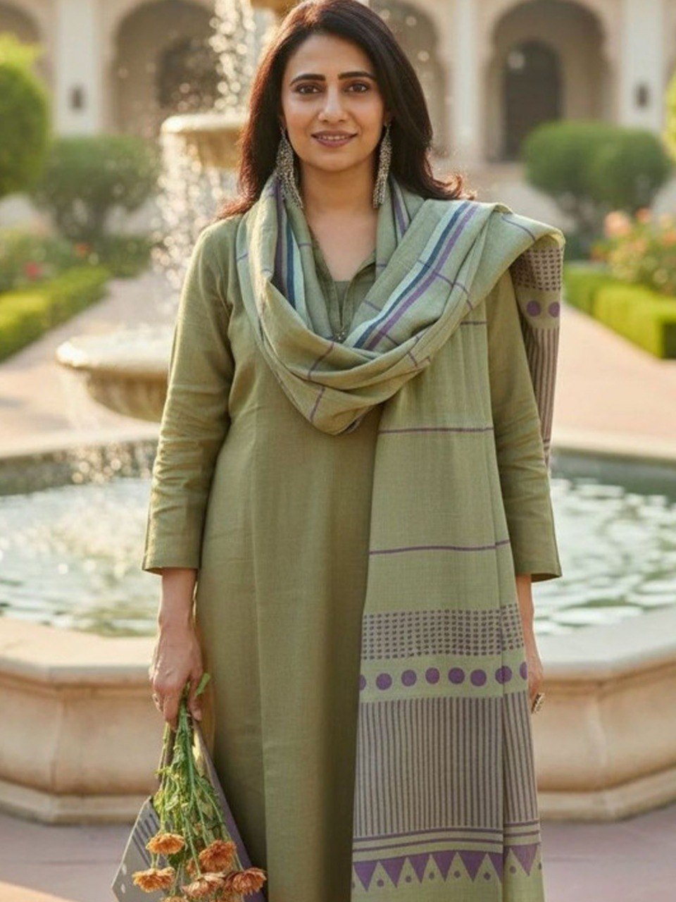 Pista Pure Soft Reyon Cotton Blend Print Salwar Suit