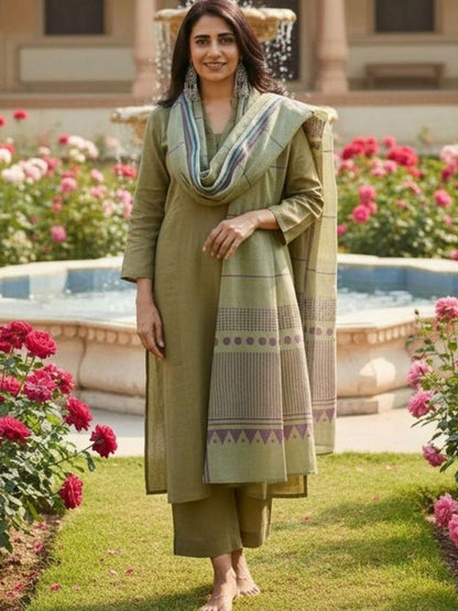 Pista Pure Soft Reyon Cotton Blend Print Salwar Suit