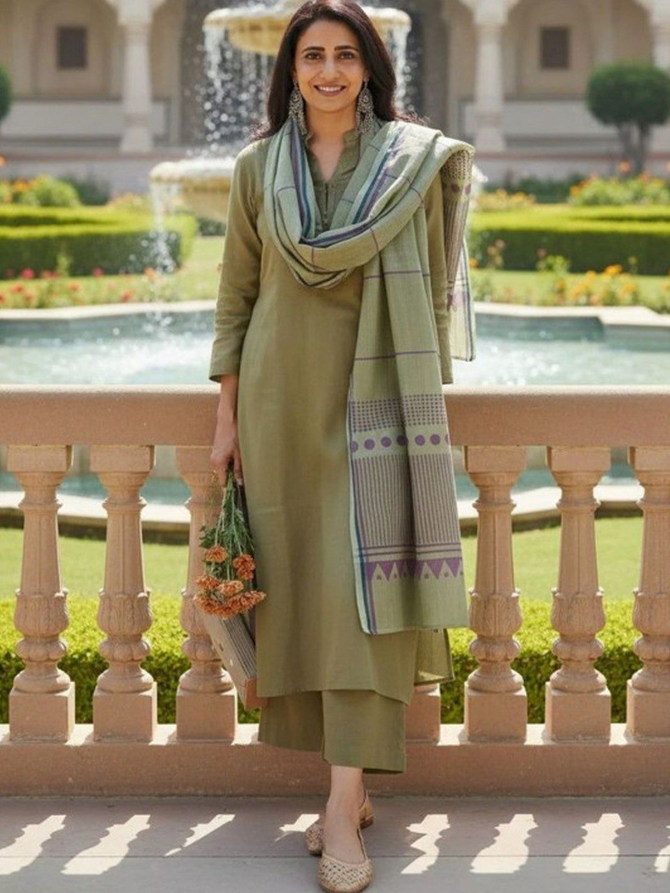 Pista Pure Soft Reyon Cotton Blend Print Salwar Suit