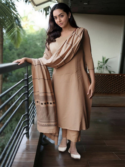 Chiku Pure Soft Reyon Cotton Blend Print Salwar Suit