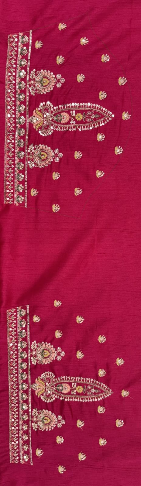 Pink Pure Sub Silk Premium Heavy Beads &amp; Motif Dori Embroidery Zari Sequins Hand Work Bridal Lehenga Choli