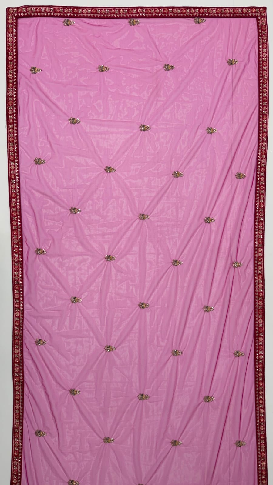 Pink Pure Sub Silk Premium Heavy Beads &amp; Motif Dori Embroidery Zari Sequins Hand Work Bridal Lehenga Choli