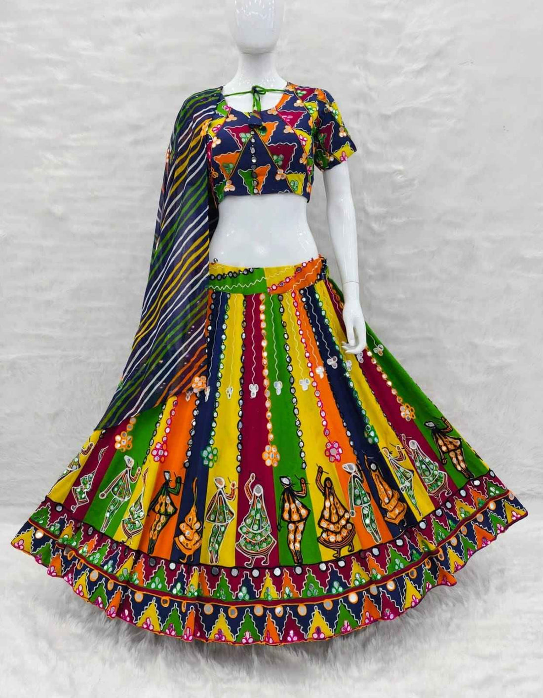 Multi Pure Reyon Cotton Embroidery Thread &amp; Mirror Work Kid&