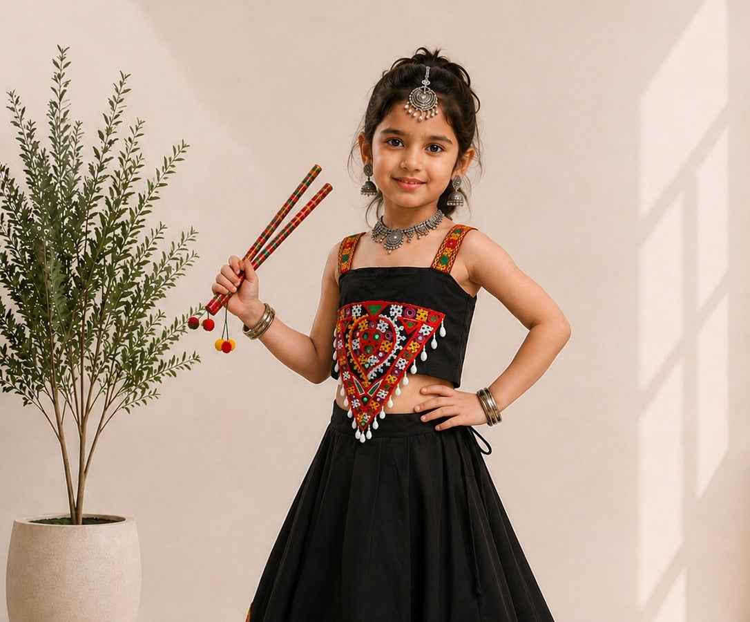 Black Pure Roman Silk Heavy  Work Kid&