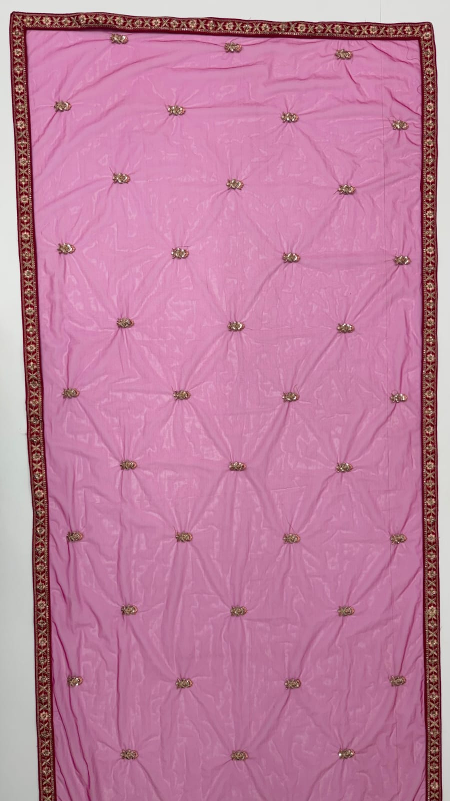 Pink Pure Sub Silk Premium Heavy Beads &amp; Motif Dori Embroidery Zari Sequins Hand Work Bridal Lehenga Choli