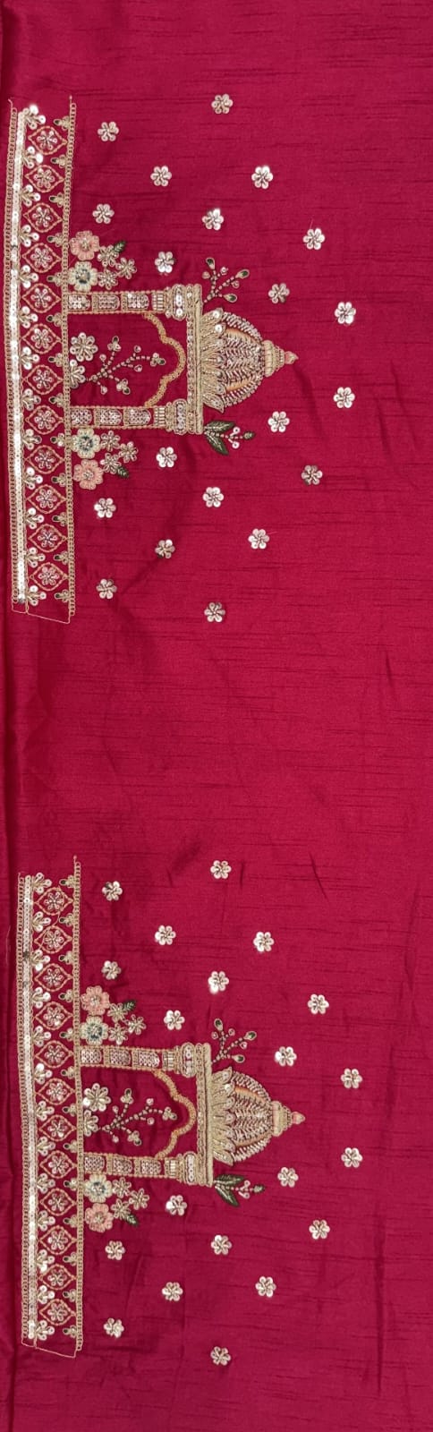 Pink Pure Sub Silk Premium Heavy Beads &amp; Motif Dori Embroidery Zari Sequins Hand Work Bridal Lehenga Choli