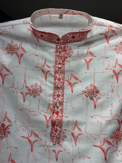 Pink Pure Star Silk Heavy Embroidery Sequins Work Kurta Pajama