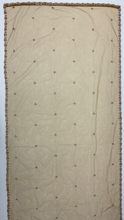 Gold Pure Heavy Net Motif Handwork Zari Sequins Work Bridal Lehenga Choli