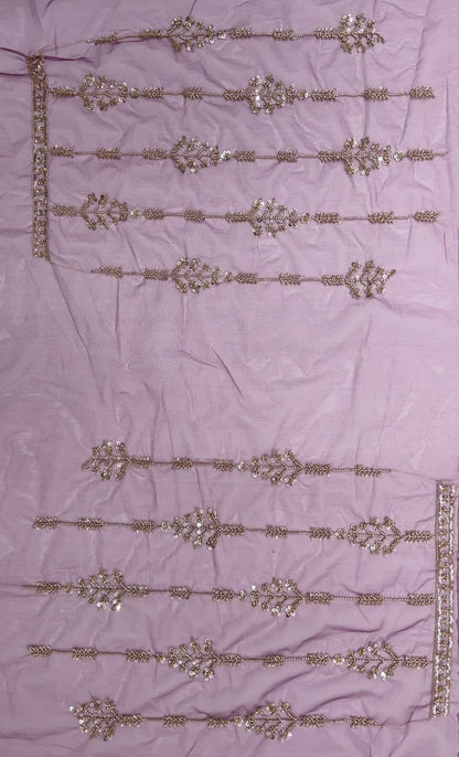 Purple Pure Heavy Net Motif Handwork Zari Sequins Work Bridal Lehenga Choli