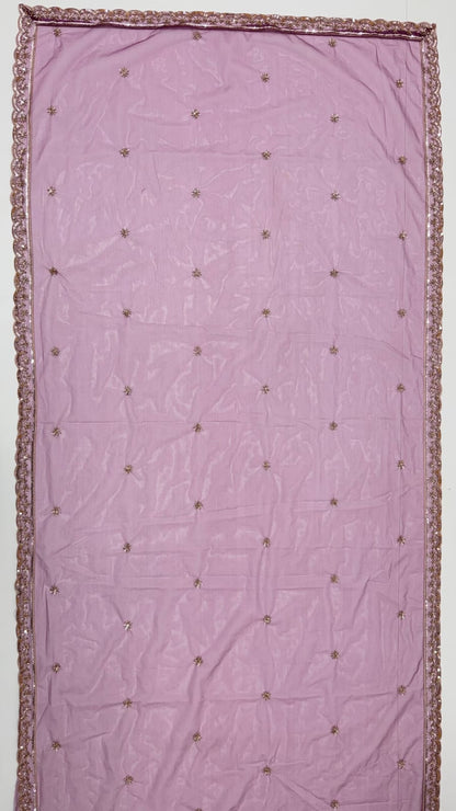 Purple Pure Heavy Net Motif Handwork Zari Sequins Work Bridal Lehenga Choli