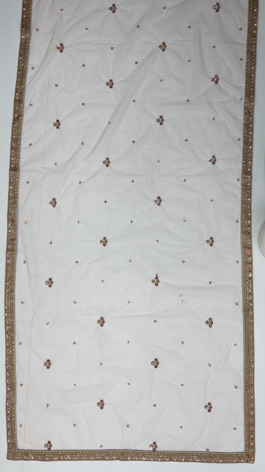 Gold Pure Soft Gadhwal Silk Heavy Embroidery Work Bridal Lehenga Choli