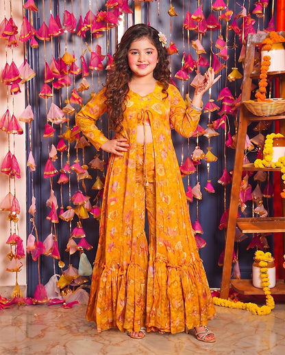 Yellow Pure Heavy Airtex Chinon Digital Printed Kid&