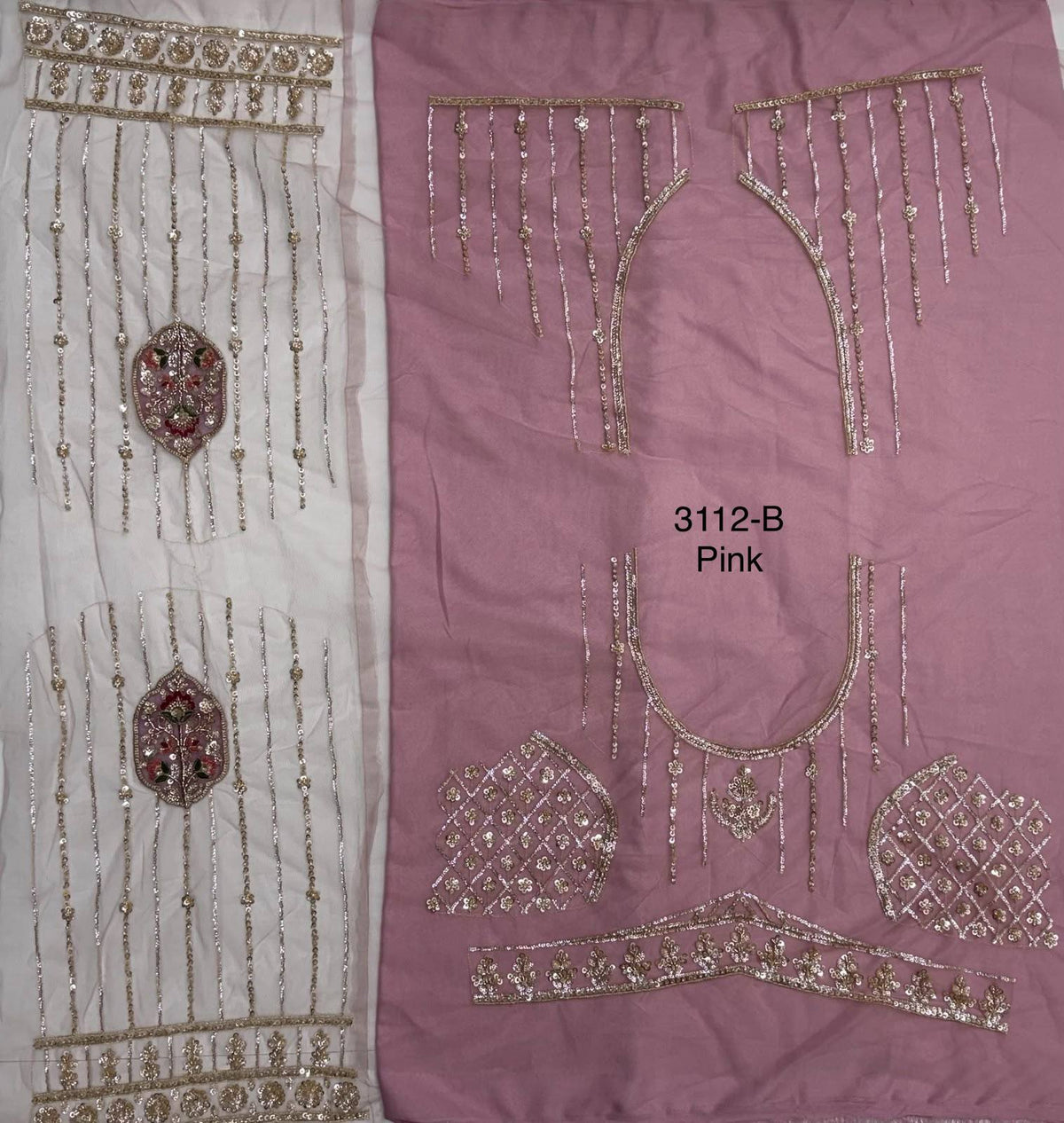 Pink Pure Heavy Net Motif Handwork Zari Sequins Work Bridal Lehenga Choli