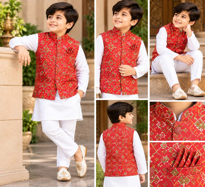 White Pure Malai Satin Kid&