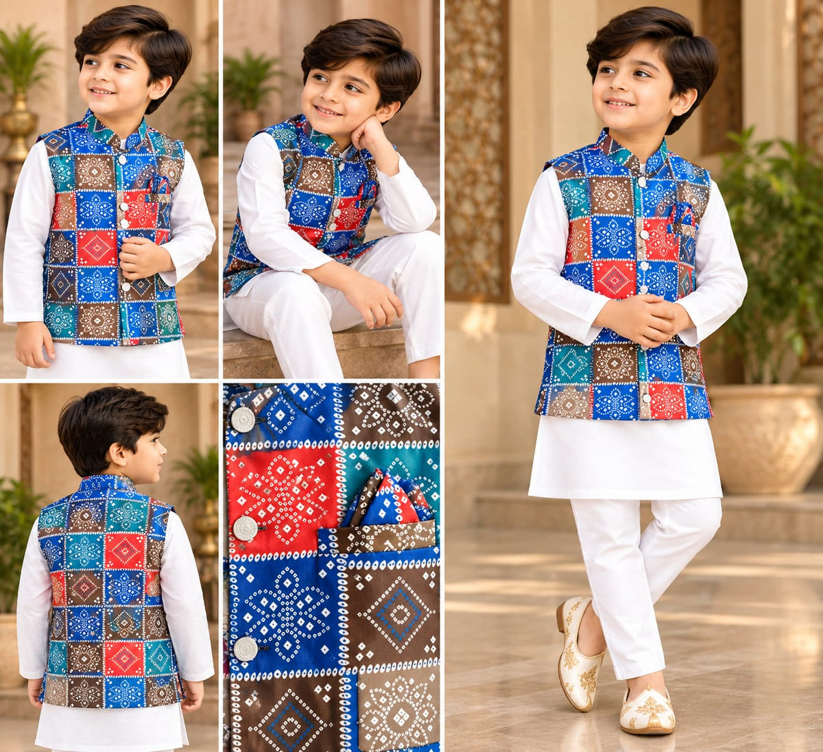 White Pure Malai Satin Kid&