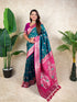 Green Banarasi Jaal Zari Woven Silk Banarasi Saree Banarasi Silk Saree Anant Tex Exports Pvt.Ltd..