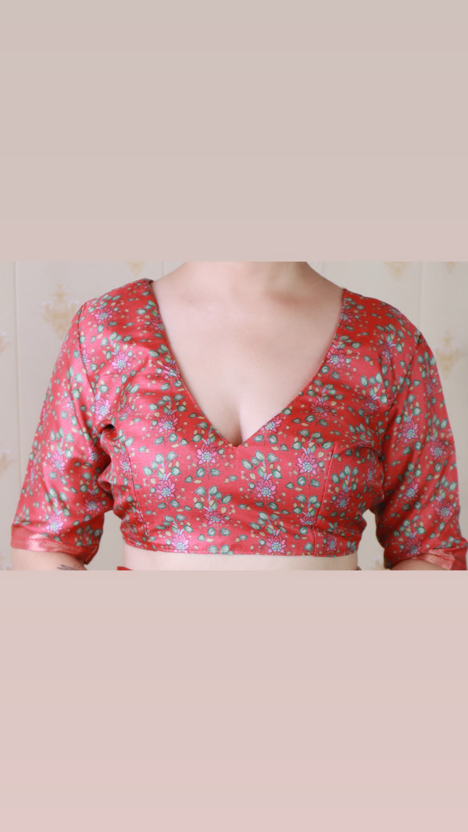 Red Soft Tussar Silk Pattachitra Traditional Printed Zari Tussar Saree