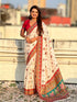 White Pure Viscose Silk Position Printed Traditional Saree Soft Silk Saree Anant Tex Exports Pvt.Ltd..