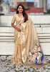 Chickoo Organza Paithani Zari Organza Saree Organza Saree Anant Tex Exports Pvt.Ltd..
