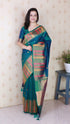 Green Soft Silk Meenakari Zari Woven Saree Banarasi Saree Anant Tex Exports Pvt.Ltd..