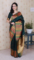 Bottal Green Soft Silk Meenakari Zari Woven Saree Banarasi Saree Anant Tex Exports Pvt.Ltd..
