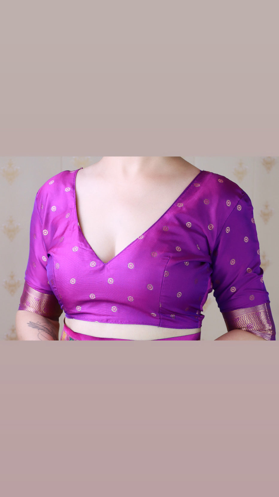 Purple Soft Silk Meenakari Zari Woven Saree Banarasi Saree Anant Tex Exports Pvt.Ltd..