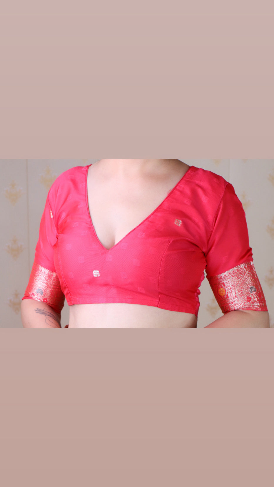 Pink Soft Silk Banarasi Jaal Meenakari Zari Banarasi Saree