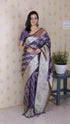 Lavender Soft Silk Banarasi Jaal Meenakari Zari Banarasi Saree Banarasi Saree Anant Tex Exports Pvt.Ltd..
