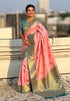 Baby Pink Soft Silk with Flower Butta Meenakari Zari Woven Saree Banarasi Saree Anant Tex Exports Pvt.Ltd..