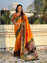 Orange Soft Silk Traditional Zari Contrast Soft Silk Saree Banarasi Saree Anant Tex Exports Pvt.Ltd..