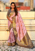 Lavender Soft Silk with Flower Butta Meenakari Zari Woven Saree 