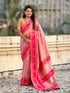 Baby Pink Soft Silk Traditional Zari Contrast Soft Silk Saree Banarasi Saree Anant Tex Exports Pvt.Ltd..