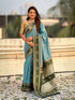 Baby Blue Soft Silk Traditional Zari Contrast Soft Silk Saree Banarasi Saree Anant Tex Exports Pvt.Ltd..