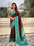 Coffee Soft Silk Traditional Zari Contrast Soft Silk Saree Banarasi Saree Anant Tex Exports Pvt.Ltd..