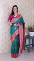 Green Soft Silk Banarasi Peacock Zari Woven Saree Kanjivaram Saree Anant Tex Exports Pvt.Ltd..
