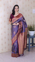 Lavender Soft Silk Banarasi Peacock Zari Woven Saree Kanjivaram Saree Anant Tex Exports Pvt.Ltd..