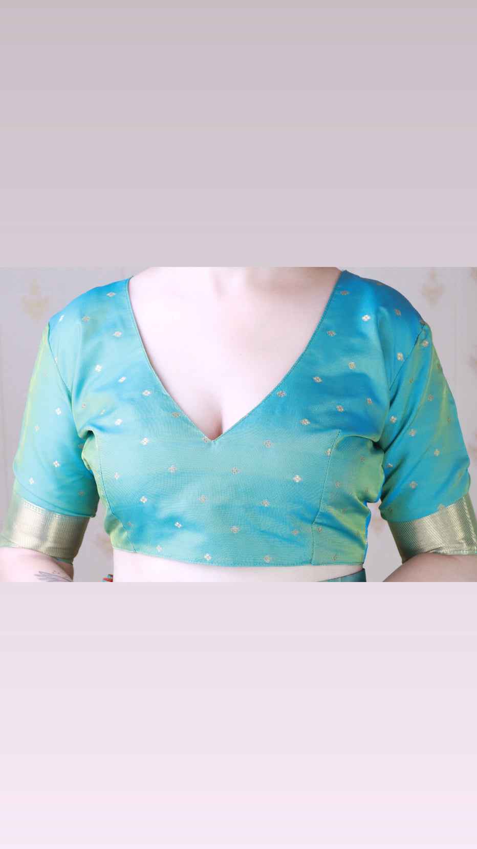 Aqua Blue Soft Silk with Kamdhenu Weaves Zari Woven Saree