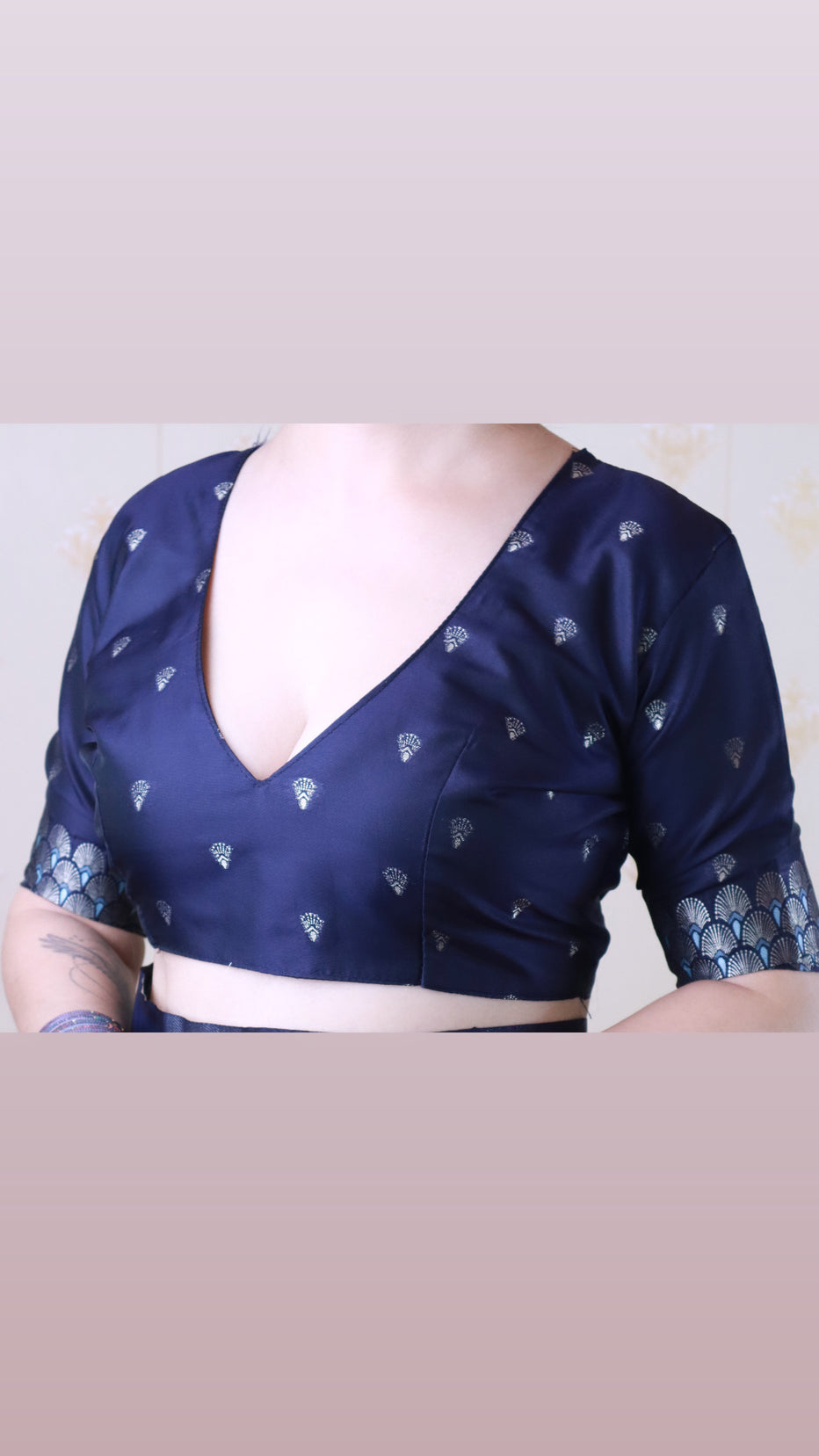 Navy Blue Soft Silk Dual Zari Woven Moonga Silk Saree