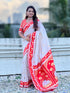 Cream Soft Silk Pichwai Traditional Zari Paithani Saree Banarasi Silk Saree Anant Tex Exports Pvt.Ltd..