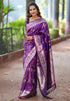 Purple Green Banarasi Jaal Soft Silk Zari Woven Saree Kanjivaram Saree Anant Tex Exports Pvt.Ltd..