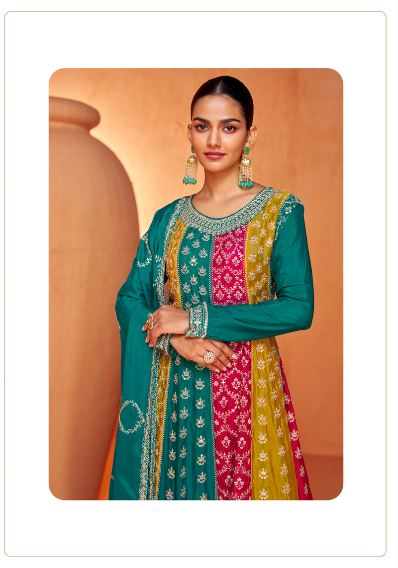 Beautiful Designer Wedding Wear Latest Anarkali Style Salwar Suit