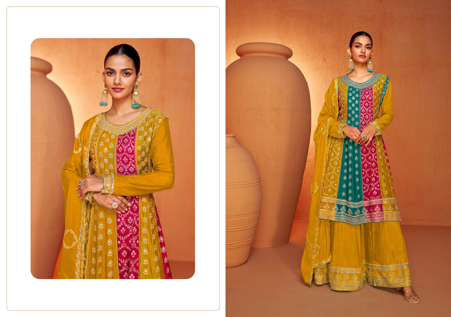 Beautiful Designer Wedding Wear Latest Anarkali Style Salwar Suit