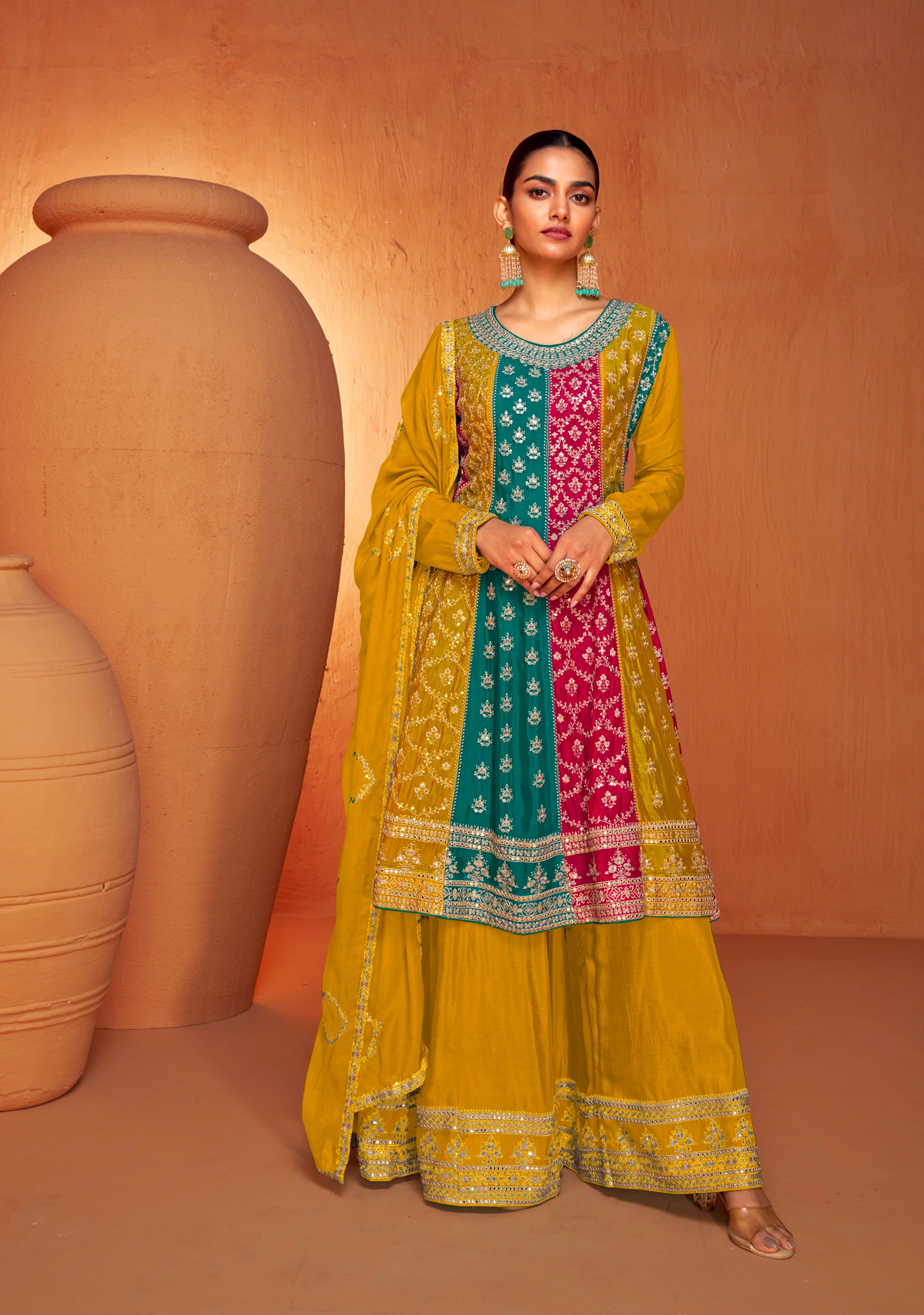 Beautiful Designer Wedding Wear Latest Anarkali Style Salwar Suit