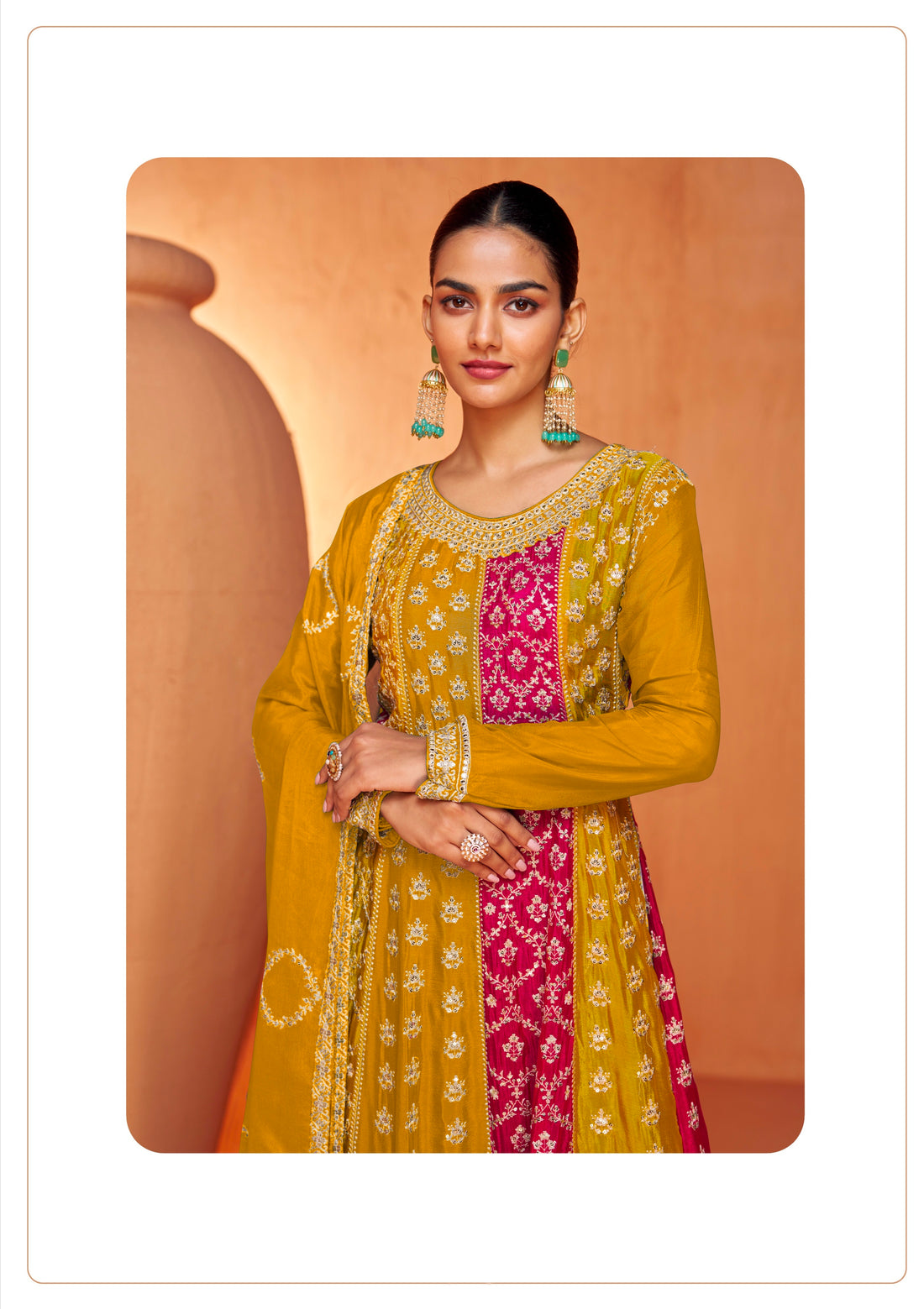 Beautiful Designer Wedding Wear Latest Anarkali Style Salwar Suit
