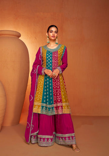 Beautiful Designer Wedding Wear Latest Anarkali Style Salwar Suit