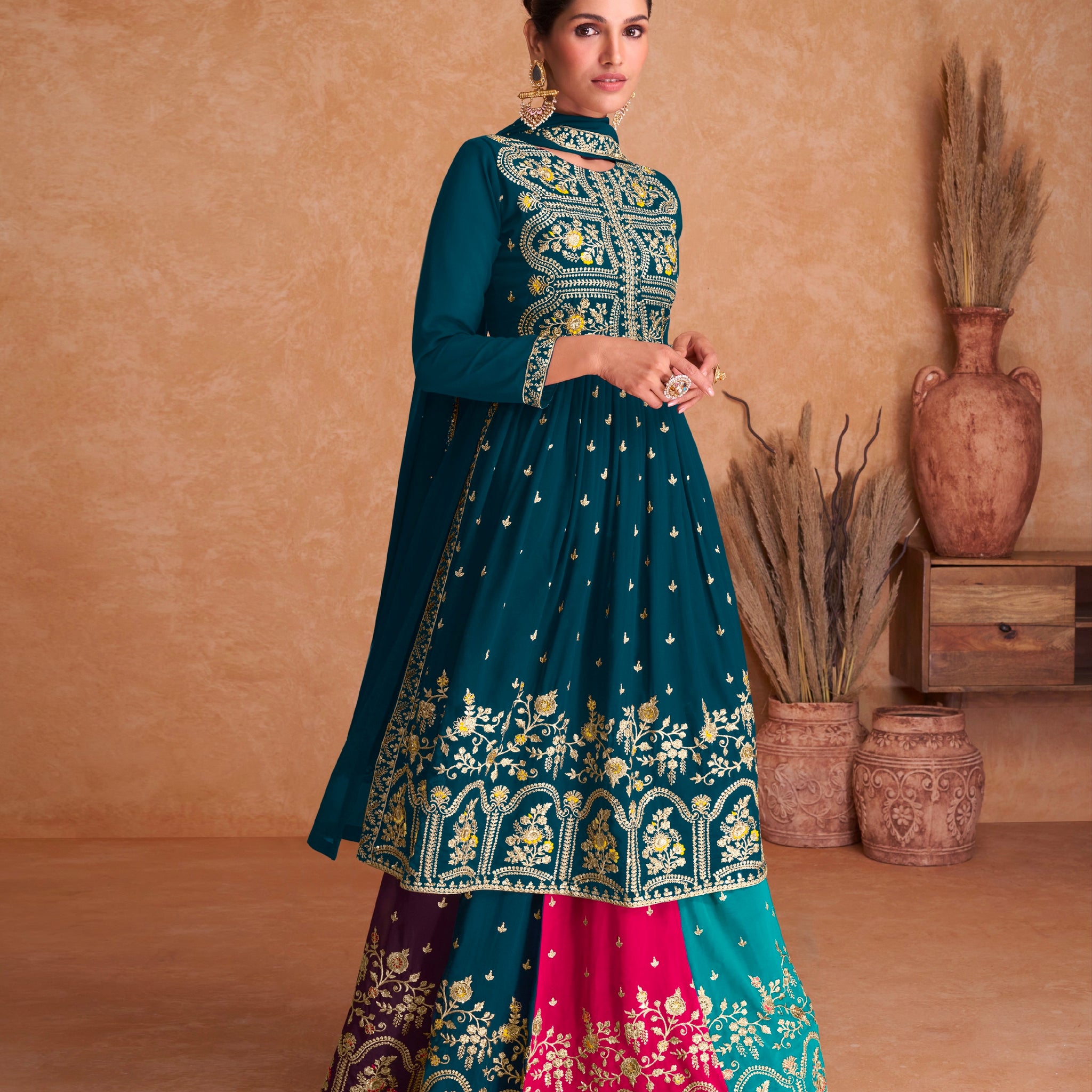 Beautiful Designer Occasion Wear Latest Punjabi Style Salwar Suit