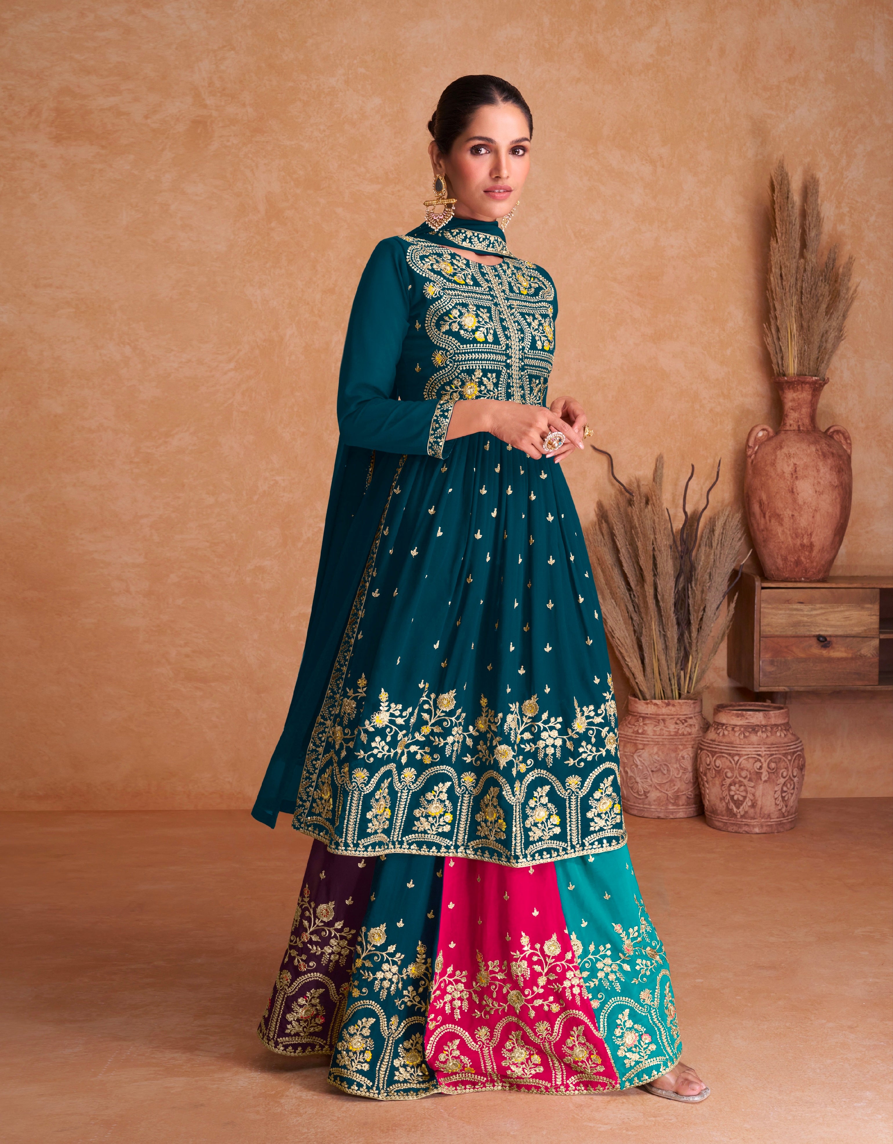 Beautiful Designer Occasion Wear Latest Punjabi Style Salwar Suit